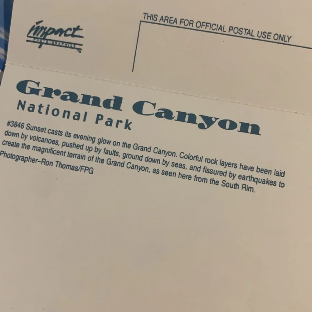 Grand Canyon and Yosemite National Park Vintage Postcard Set of 18 Brand New